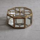 八角形ガラスミラーボックス 小物入れ アクセサリー 収納 ケース 通販