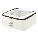 収納ボックス チャック ふた 収納 箱 片付け ホワイト Mサイズ