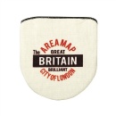 トイレのフタカバー 洗浄便座用 カラフル おしゃれ トイレ用品 インパクト アイボリー