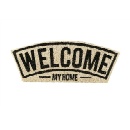 玄関マット 汚れ落とし マット コイヤマット アメリカンテイスト 素敵な空間 英語 ホワイト