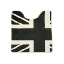 トイレマット マット おしゃれ アメリカンスタイル 個性的 ポップ カジュアル イギリス ブラック