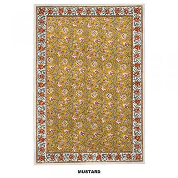 フラワープリントマルチカバー マスタード ソファ リビング 幅180 通販