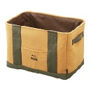 収納ボックス 収納ケース ポケット 折りたたみ レギュラーサイズ シンプル ブラウン