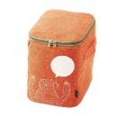 収納ボックス ハーフサイズ カラーボックス収納 CD DVD オレンジ クマ 幅18cm