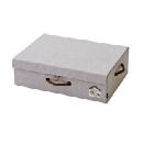 収納ボックス ベッド下サイズ 箱 シンプル アンティーク モダン 整理 保管 グレー 幅59cm