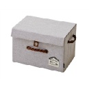 収納ボックス レギュラーサイズ かわいい おしゃれ アンティーク カラーボックス グレー 幅37