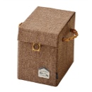 収納ボックス ハーフサイズ CD DVD BD 小物入れ 保管 整理 ブラウン 幅18cm