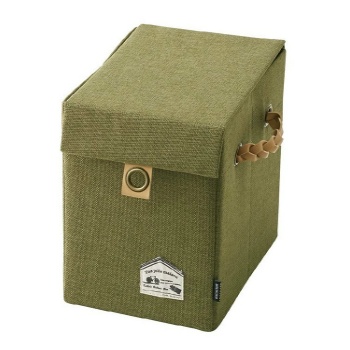 収納ボックス ハーフサイズ CD DVD BD 小物入れ 保管 整理 グリーン 幅18cm