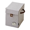 収納ボックス ハーフサイズ CD DVD BD 小物入れ 保管 整理 グレー 幅18cm