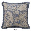 花柄クッションカバー ブルー フラワープリント リビング 幅45 通販