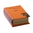 収納ボックス ブック 収納 小物 ビンテージ レトロ アンティーク 古本 オレンジ 奥行18.6