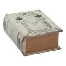 収納ボックス 本型 フタ アンティーク インテリア 書斎 小物 手紙 奥行17.5 ホワイト