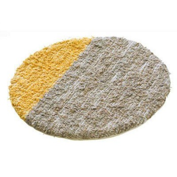 リサイクルチェアパッド チェア イス 座布団 かわいい ブラウン イエロー 直径35