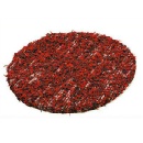 リサイクルチェアパッド チェア イス 座布団 かわいい レッド 直径35