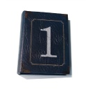 フォトアルバム 数字 ナンバー 写真 洋書風 80ポケットSサイズ 高さ18cm 1
