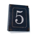 フォトアルバム 数字 ナンバー 写真 洋書風 80ポケットSサイズ 高さ18cm 5