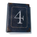 フォトアルバム 数字 ナンバー 写真 洋書風 80ポケットSサイズ 高さ18cm 4