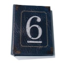 フォトアルバム 数字 ナンバー 写真 洋書風 80ポケットSサイズ 高さ18cm 6