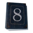 フォトアルバム 数字 ナンバー 写真 洋書風 80ポケットSサイズ 高さ18cm 8