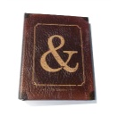 フォトアルバム Lサイズ 保管 モダン ブラウン アルファベット & 200ポケット 高さ23.5