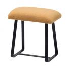 スツール おしゃれ 北欧 椅子 アイアン 布 ミニ  シンプル 座り心地良い 小さめ イエロー 黄色