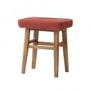 ウッドスツール おしゃれ 北欧 椅子 布 ミニ  シンプル 木製 座り心地良い 小さめ ピンク