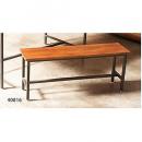 アイアンダイニングベンチ 北欧 天然木 ナチュラル 木製 茶 ブラウン ヴィンテージ風 シンプル