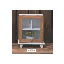 ミニキャビネット ミニ 北欧 ガラス扉 棚 ナチュラル カントリー調 収納 ラック ディスプレイ