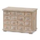 アンティークウッドボックス 収納 木製 引き出し 棚 キャビネット 整理 アンティーク調 ナチュラル