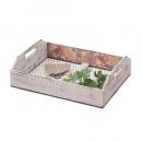 ワイヤーボックス 収納ボックス ケース 壁掛け 白 ホワイト 木製 フレンチ アンティーク調