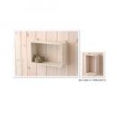 ディスプレイボックス 白 ホワイト 木製 フレンチ アンティーク調 おしゃれ ディスプレイ 壁掛け