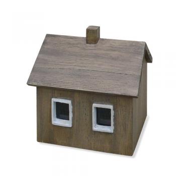 ハウスボックス S ブラウン オブジェ 小物入れ 収納ボックス ケース かわいい 木製