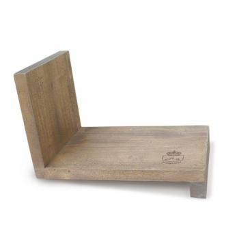 傾斜のあるブックスタンド ブラウン 木製 収納 ディスプレイ ナチュラル 本棚 かわいい