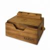 カードボックス デスク周り 収納ボックス ケース 木製 ブラウン ナチュラル 名刺入れ 整理