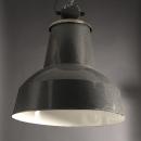 大型ホーロー吊下げ灯 ブラック アンティークライト かっこいい 照明 直径60