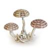 マッシュルームデコスタンド3 Lサイズ ホワイト オブジェ 置物 かわいい キノコモチーフ 木製