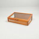 ガラスケース アンティーク家具 小物入れ 収納ボックス 木製 ナチュラル ディスプレイ 幅50