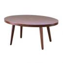 ウッディーオーバルテーブル　L　ブラウン