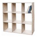 ナチュラル色 廃材を使った9シェルフ(リサイクルウッド)  シャビー アンティーク調 お洒落 おしゃ