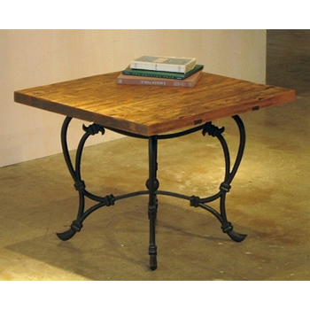 モンペリエ SQテーブル  シャビー アンティーク風 机 木製 アイアン