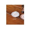 アクリルレースS ブルー 6枚 青 手編み レース おしゃれ ナチュラル 布 吸水 無地 コースター