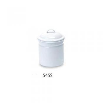 キャニスターS ホワイト 白 ホーロー キッチン用品 収納 シンプル おしゃれ 保存容器 保存ポット