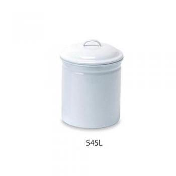 キャニスターL ホワイト 白 ホーロー キッチン用品 収納 シンプル おしゃれ 保存容器 保存ポット