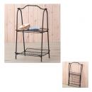 マルチラック 棚 シンプル おしゃれ スッキリ 収納 多用途 アイアン 折り畳み式 アンティーク加工