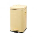 ペダルビンスクエアL ライトイエロー ダストボックス ごみ箱 蓋付 シンプル おしゃれ 分別 洗える