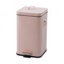 ペダルビンスクエアL ピンク ダストボックス ごみ箱 蓋付き シンプル おしゃれ 分別 洗える