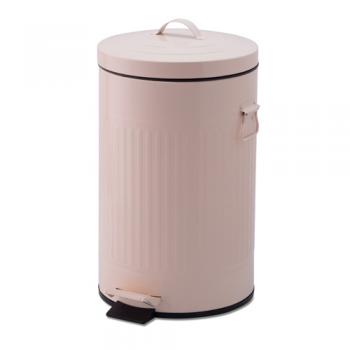 ペダルビンラウンドL ピンク ダストボックス ごみ箱 蓋付 シンプル おしゃれ 分別 洗える