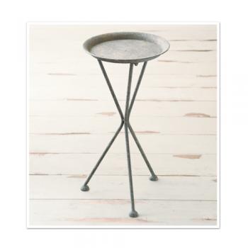 ガーデンラウンドコンソールテーブル アイアン シンプル アンティーク加工 庭 机 おしゃれ シャビー