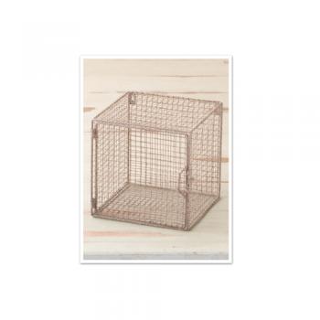 ワイヤーシェルフS アイアン ナチュラル アンティーク加工 庭 かご おしゃれ 棚 ボックス 箱