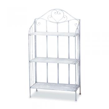 アンティーク調シェルフS アイアン ナチュラル アンティーク加工 庭 おしゃれ 棚 ホワイト 白